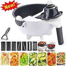 Multifunction Kitchen Wet Basket Vegetable Cutter With Drain Basket