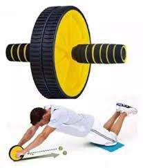 Ab Rocket 110 Wheel Total Body Exerciser Fitness Double Roller Exercise AB Wheel Fitness Mat Double