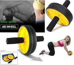 Ab Rocket 110 Wheel Total Body Exerciser Fitness Double Roller Exercise AB Wheel Fitness Mat Double