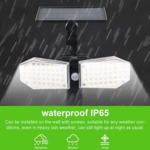 SOLAR LIGHT 78 LED Solar Motion Sensor Wall Light Outdoor IP65 wall Lamp