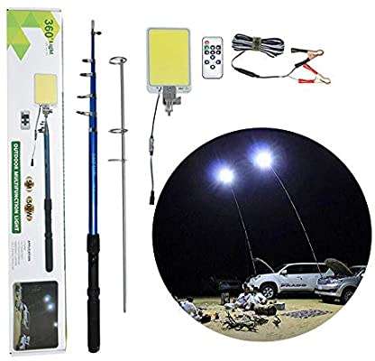 High Power Ultra Bright Telescopic Fishing Rod Led Camping Light For Outdoor with remote