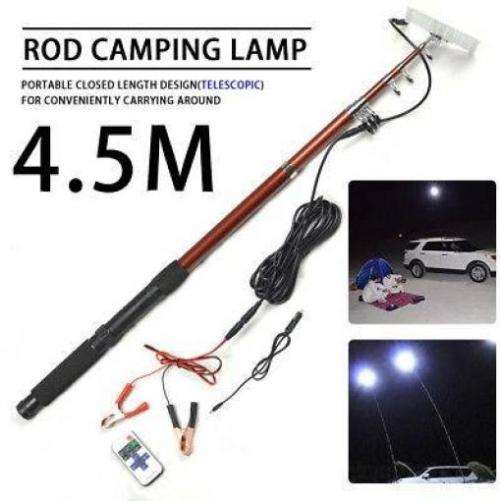 High Power Ultra Bright Telescopic Fishing Rod Led Camping Light For Outdoor with remote