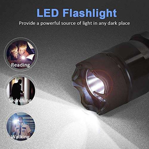 Electric Shock Flashlight Mini Stun Gun Torch Emergency Rechargable Flashlight TYPE 1101