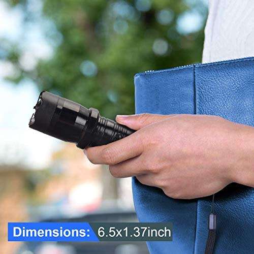 Electric Shock Flashlight Mini Stun Gun Torch Emergency Rechargable Flashlight TYPE 1101