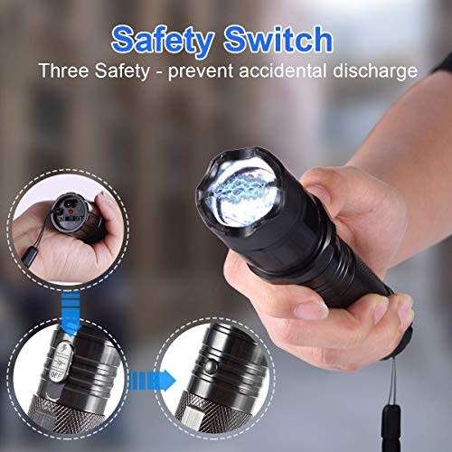 Electric Shock Flashlight Mini Stun Gun Torch Emergency Rechargable Flashlight TYPE 1101