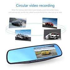 Rearview Mirror Dual Channel DVR Camera Recorder Dash Cam