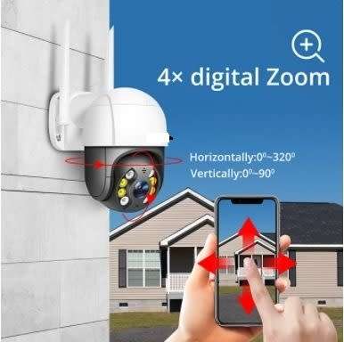 WATER PROOF 4K WI FI INDOOR AND OUTDOOR INTELLIGENT CAMERA