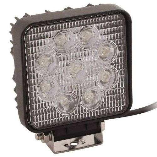 27W Off Road Car LED Work Light Headlight Square Worklight Lamp Auto 4WD Offroad Led Flood Light .