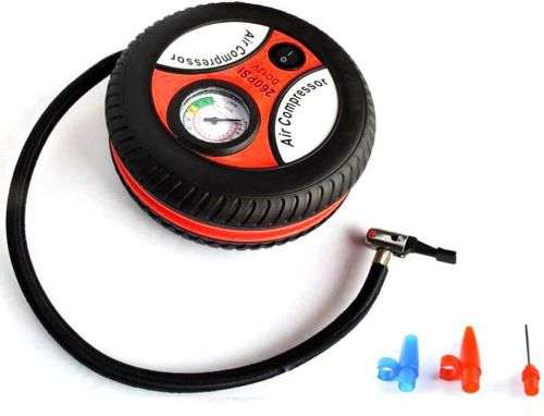 multi-fuction 12V Portable Air Compressor and Tire Inflator 260PSI Auto Electric Car Pump
