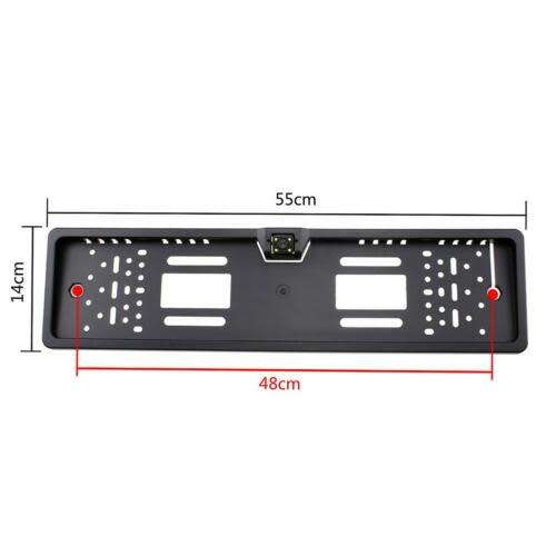 Waterproof EU License Plate with 8 led Night vision Car Rearview Camera