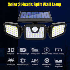 30W 100LED Solar Light Outdoor IP65 Waterproof Sunlight For Outdoor Garden Security Night Wall Split