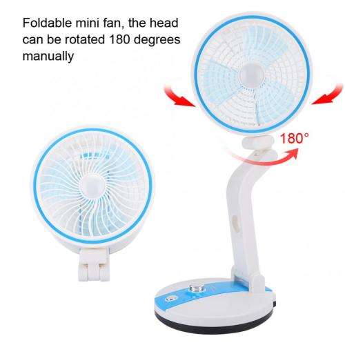 Rechargeable Multifunction Folding fan with LED light