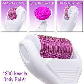 6 in 1 Derma Roller Skin Regeneration Needling Whitening Anti Aging Wrinkles Acne Scars Tighten