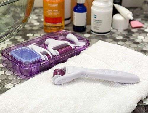 6 in 1 Derma Roller Skin Regeneration Needling Whitening Anti Aging Wrinkles Acne Scars Tighten