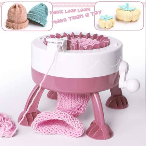 Kids Knitting Machine Mini Children Weaving Loom Knit For Hats Scarves Socks Toys