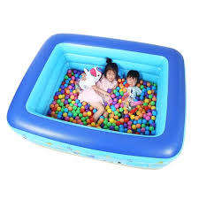 Inflatable Pool for Adults, Kids, Family Kiddie Swimming Pool - Blow Up Rectangular  lots of fun