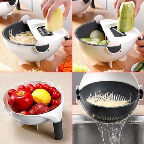 Wet Basket Vegetable Cutter Multi-functional Vegetables Chopper