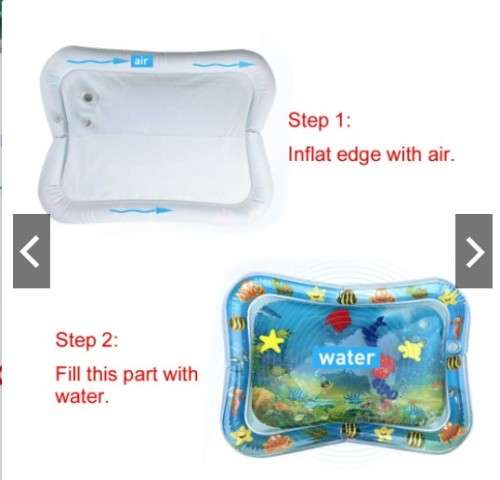 Baby infant Water Play Mat Tummy Time Cushion Inflatable Patted Playmat Stimulation Growth
