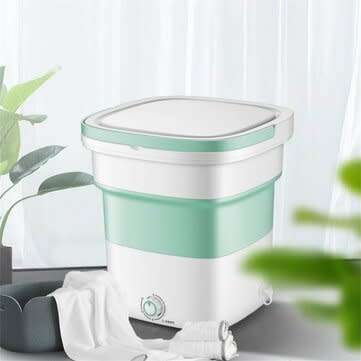 220V Portable Folding Laundry Ultrasoni Semi-automatic Clothes Washing Machine Bucket