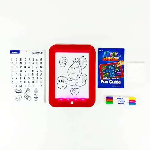 Magic Pad Illuminated Drawing Magic Sketchpad - Light up Drawing Pad - Create Art That Glows