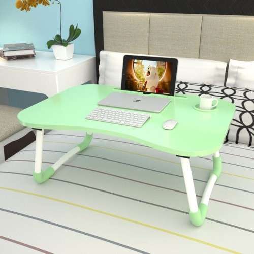 Portable Laptop Table with Cup and Tablet Holder