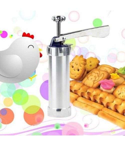 20 Pcs Chip Cookie Extruder Press Machine Biscuit Maker Cake Making Decorating Gun Kitchen Tools Set