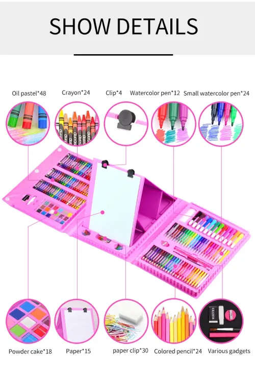 Super Mega Art Set 208pc Drawing Board - Blue