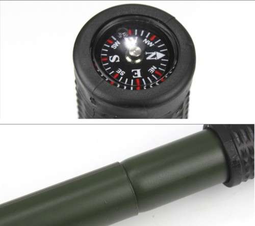 Mini Folding Shovel Multi-function Portable Shovel With Compass Excavation Spade Garden Outdoor