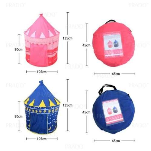 CASTLE CAMPING TENT FOLDABLE CUBBY HOUSE PRINCESS PRINCE PALCE PORTABLE OUTDOOR INDOOR