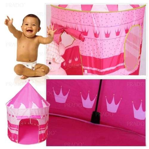CASTLE CAMPING TENT FOLDABLE CUBBY HOUSE PRINCESS PRINCE PALCE PORTABLE OUTDOOR INDOOR