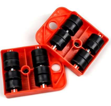 5Pcs Furniture Moving Heavy Hand Tool set Furniture Lifter Mover for Sofa Bed Cabinet Wheel Bar + Mo