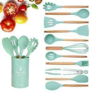 Silicone Kitchenware Cooking Utensils Heat Resistant  Non-Stick Cooking Utensils Kitchen Black