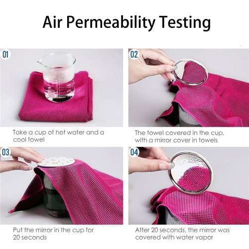 Cooling Towels for Neck with Microfiber Fabric and Woven Technics cooling towel for sports.