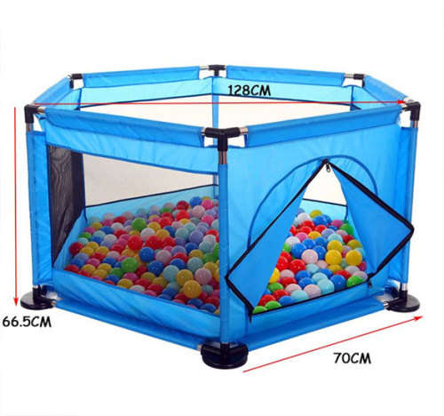 Toddler Play Fence Indoor Playground Child Safety Fence With 50 Play Balls
