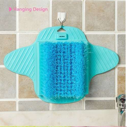 Plastic Bath Shoe Pumice Stone Foot Scrubber Shower Brush Massager Slippers for Feet Bathroom