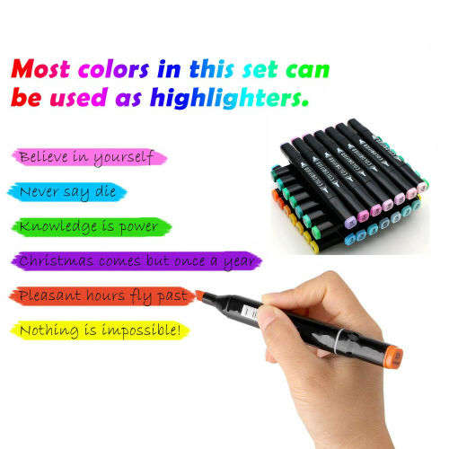 80PCS Acrylic Paint Marker Pens Permanent Art Rock Metal Glass Pebble Waterproof