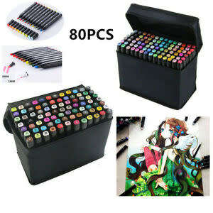 80PCS Acrylic Paint Marker Pens Permanent Art Rock Metal Glass Pebble Waterproof