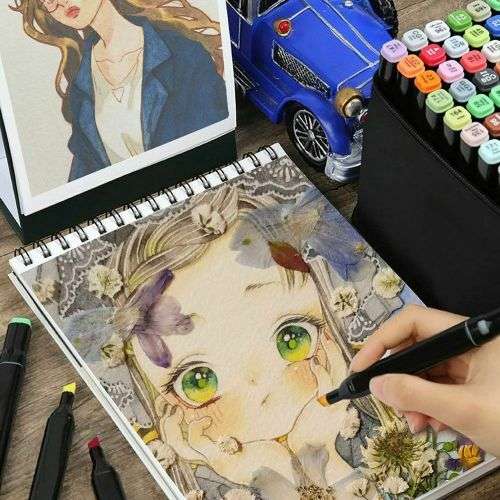 80PCS Acrylic Paint Marker Pens Permanent Art Rock Metal Glass Pebble Waterproof