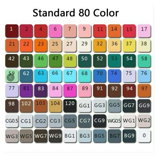 80PCS Acrylic Paint Marker Pens Permanent Art Rock Metal Glass Pebble Waterproof