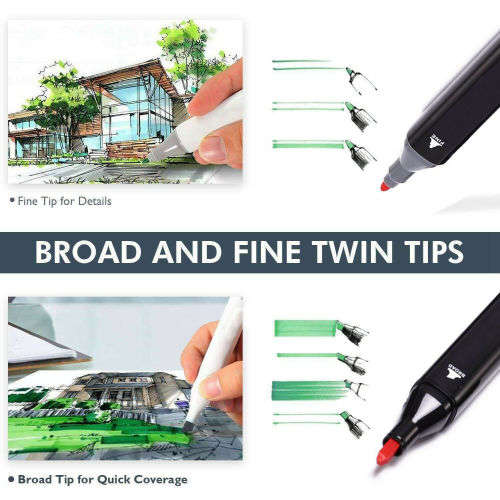 80PCS Acrylic Paint Marker Pens Permanent Art Rock Metal Glass Pebble Waterproof