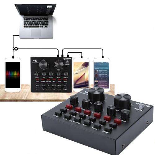 Phone Game Sound Card,Live Sound Card,Q-3k100Red Live Broadcast Sound Card Set Mobile Phone Computer