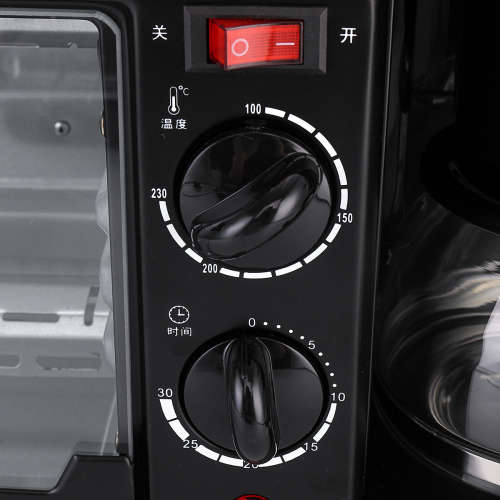 3 IN 1 HOME MULTI-FUNCTIONAL BREAKFAST MAKER COFFEE MECHANICAL OVEN MINI BUFFET  MACHINE TOASTER 9L