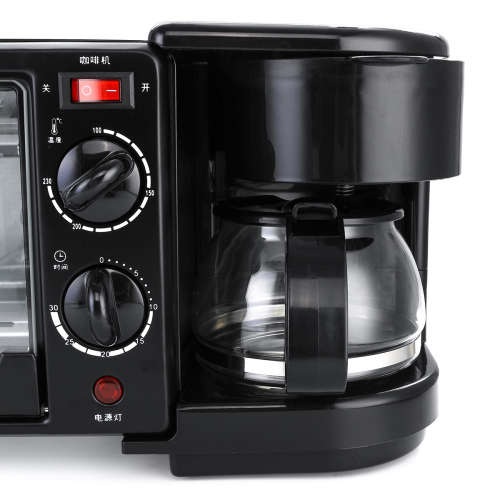 3 IN 1 HOME MULTI-FUNCTIONAL BREAKFAST MAKER COFFEE MECHANICAL OVEN MINI BUFFET  MACHINE TOASTER 9L