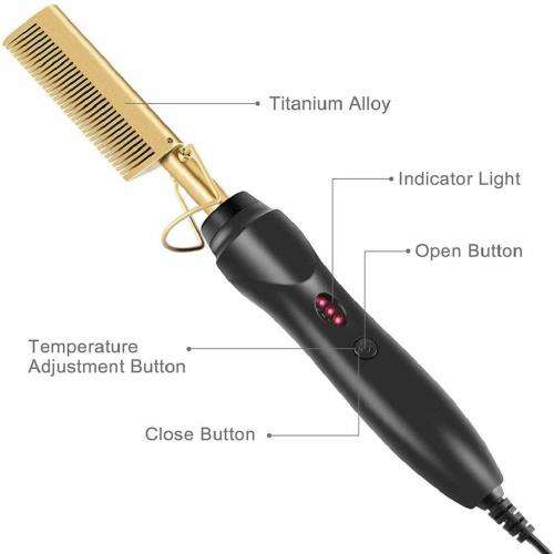 Hot Straightening Heat Pressing Comb Ceramic Curling Flat Iron Curler Designed Hair Straightener Cur
