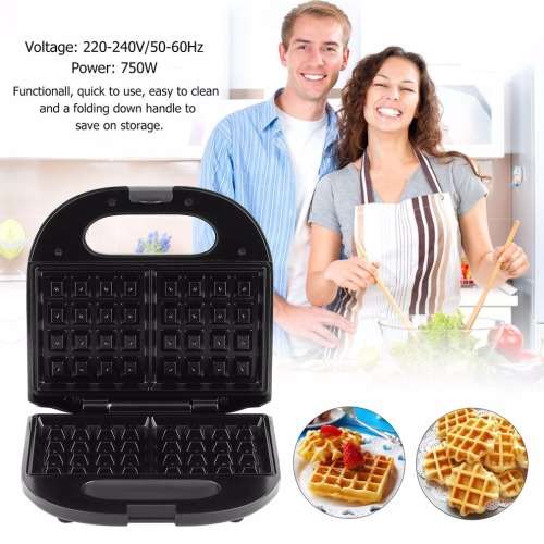 Electric Waffle Maker Non-Stick Plate Waffle Making Machine Multifunction Double Sided Frying Pan et