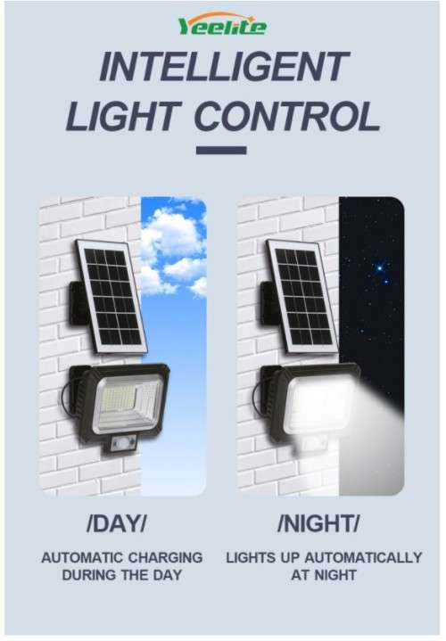 GD-830 3model lights Flood Light 30W waterproof solar sensor wall light with remote