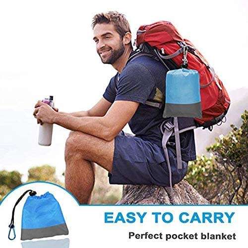 Beach Picnic Blanket Mat Camping Area Mat 140 * 210cm Ultralight Blanket Pocket Camping Portable