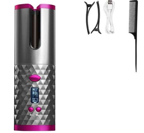 Automatic Hair Curler Portable USB Professional Curling LED Display