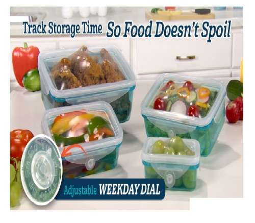 12 pcs Food Storage Containers with Stretch and Fit Lids!
