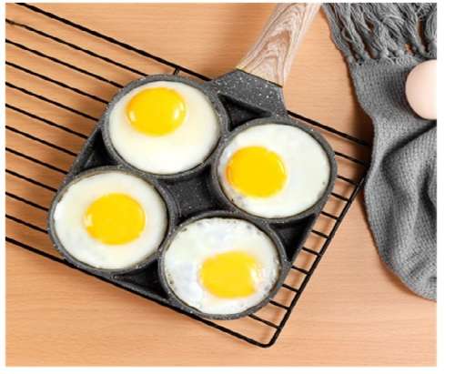 Four-Hole Non-Stick Thick Breakfast Cooking Pan